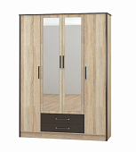 Шкаф 4-х створчатый Лирика (Венге/Дуб сонома)