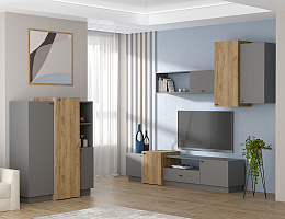 Квадро (Графит/Дуб крафт золотой)