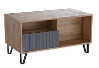 Стол журнальный Ливерпуль (Дуб вотан/Графит софт)