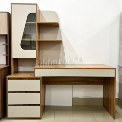 Компьютерный стол Пифагор (Дуб вотан/Кашемир)