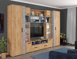 Оскар 18 (Дуб Крафт Золотой/Ателье светлое)