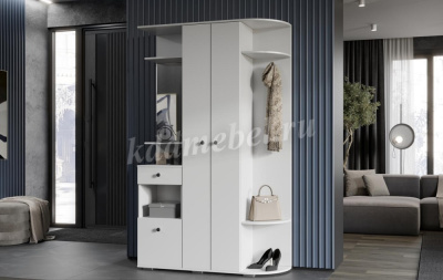 Прихожая Виза (Белый гладкий)