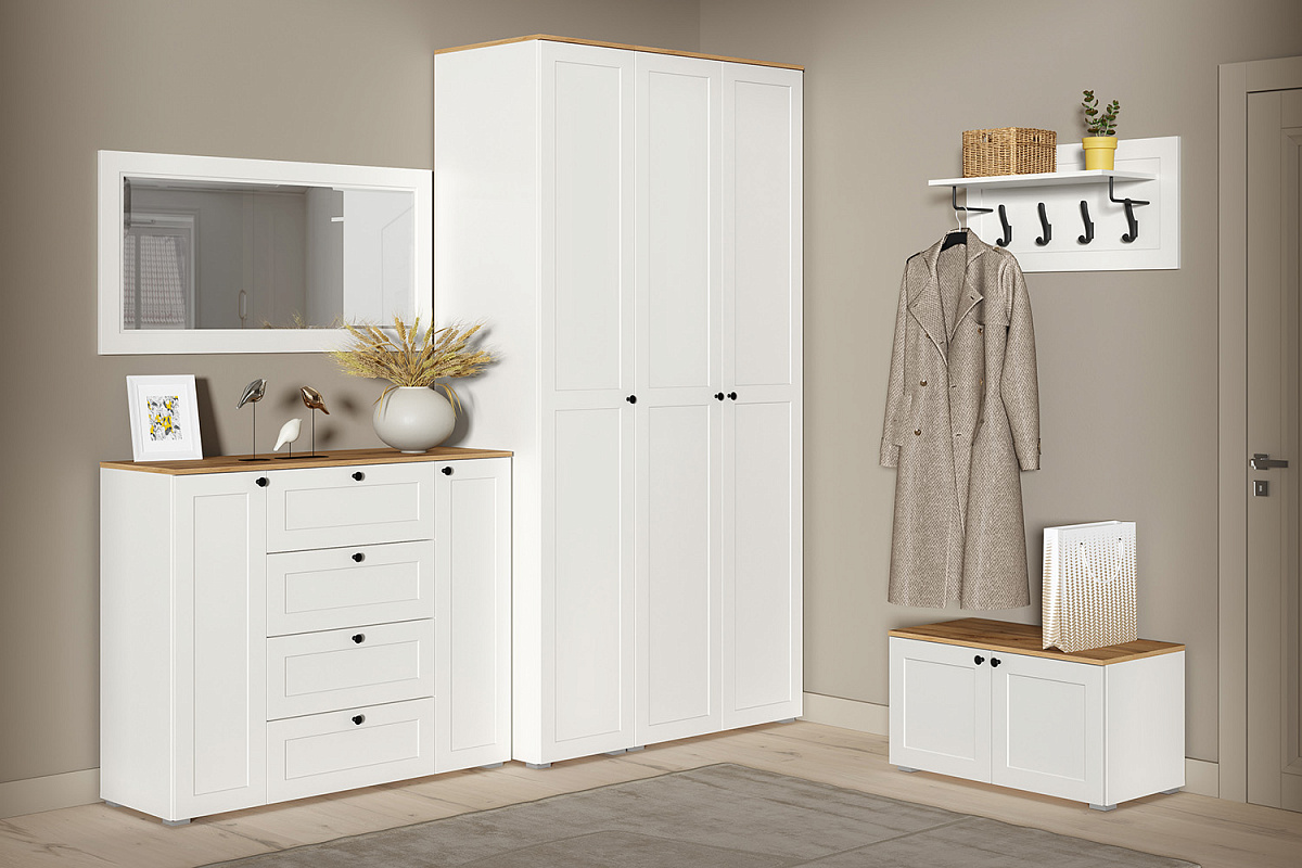 Остин (Белый шагрень/Дуб вотан)