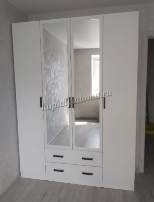 Шкаф распашной Нарцисс-3 (Белый) 