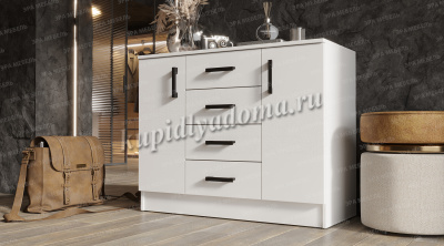 Комод К1000 2Д (Белый)
