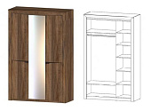 Шкаф Регина 3-х створчатый (Дуб самдал)