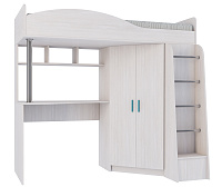 Кровать-чердак Каприз-2 (Анкор белый)
