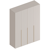 Шкаф Тефия 4ств. для одежды 1600*520*2200 (Тефия/Софт сантьяго)