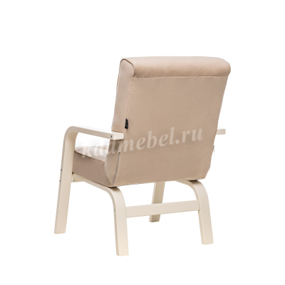 Кресло для отдыха Leset Модена (Слоновая кость/Ткань велюр Бежевый V18/Кант Бежевый велюр V18)