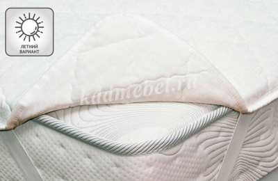 Наматрасник стеганый синтепон (однотонный) с боковиной 1600*2000