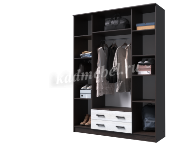 Шкаф Квадро без зекркал  (Венге/Лоредо)