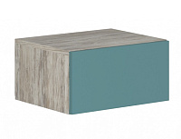 Тумба прикроватная подвесная Рондо (Дуб артвуд темный/Бензин)