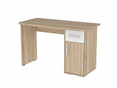 Стол компьютерный 1200 Лайт-1 (Дуб сонома/Белый)