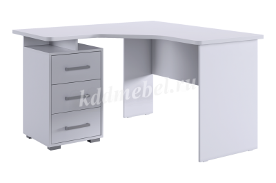 Стол компьютерный угловой Лайт-2 (Белый)