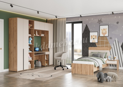 Тумба  прикроватная  Сицилия (Дуб альпийский/Тефия)