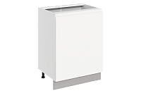 Шкаф рабочий под мойку Фьюжн 42.55 L600 левый (1 дв. гл.) (Белый эмаль)