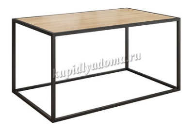 Стол журнальный Стиль 1 (Черный муар/Дуб сонома)