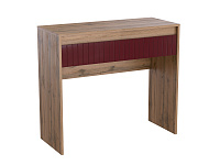 Стол макияжный Ливерпуль (Дуб вотан/Бордо глянец)