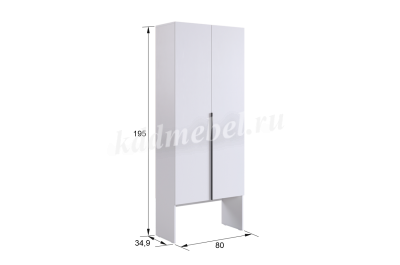 Шкаф 2дв. Баско L800 (Графит)