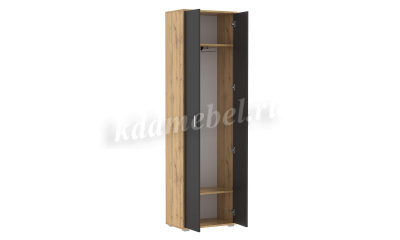 Шкаф Антре 65.07 (Дуб вотан/Диамант серый)