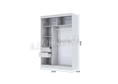 Шкаф-купе Дрим-1 1500 (Белый)