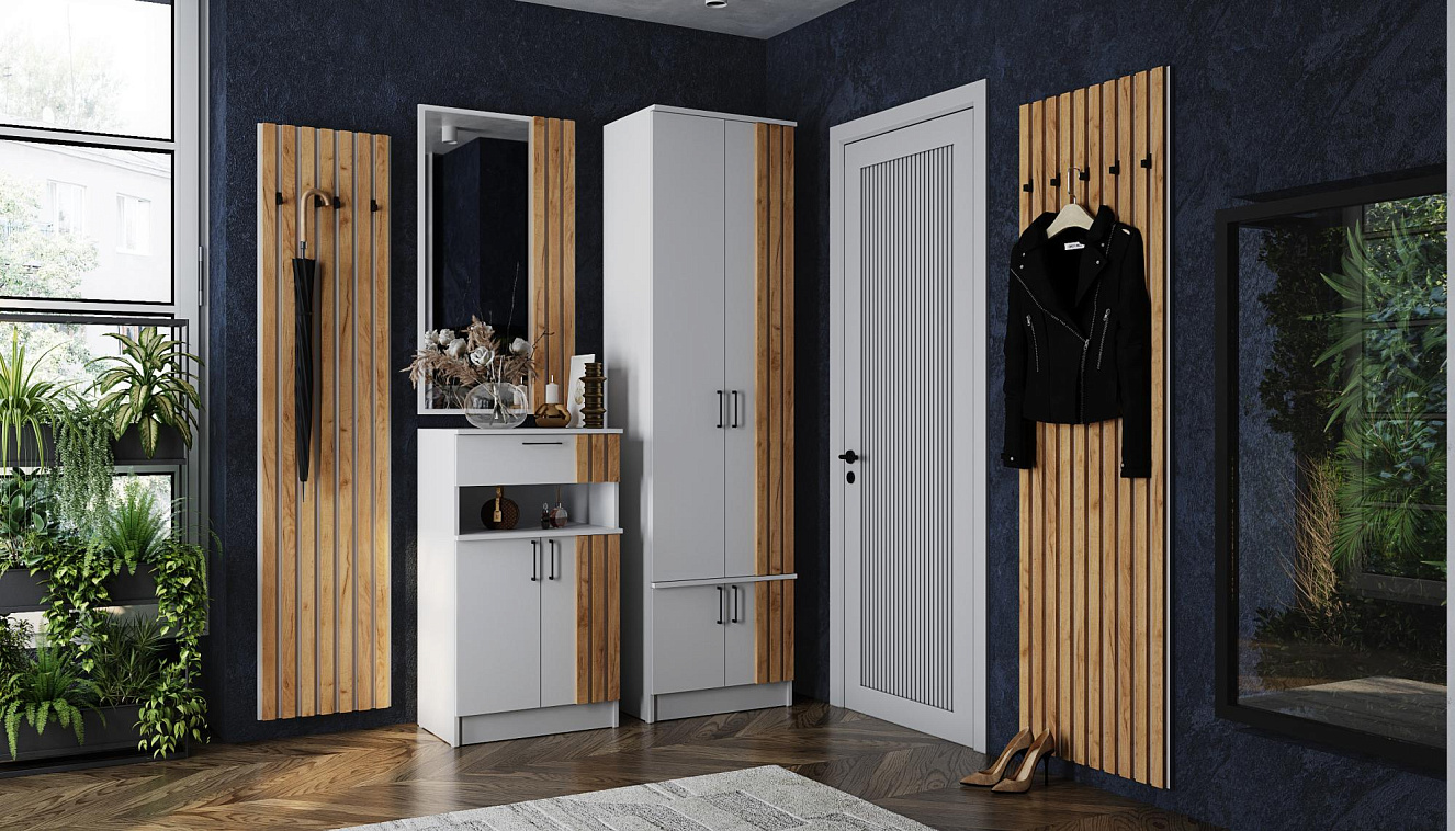 Кано (Белый/Дуб крафт золотой)