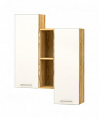 Полка Лего навесная-2 (Дуб крафт золотой/Белый)
