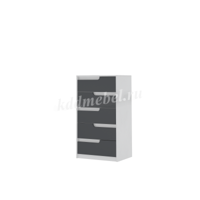 Комод Гавана (Белый/Графит серый)