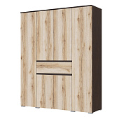 Шкаф Плейона спальня 4-х створчатый (Венге/Дуб делано)