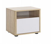 Тумба прикроватная Зара NEW (Дуб сонома/Белый)