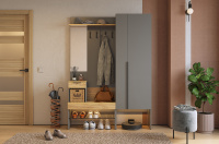 Прихожая Баско К2 графит дуб крафт золотой