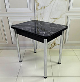 Стол обеденный Д29 раскладной (Черный мрамор/Венге)