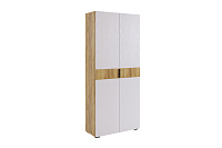 Шкаф Бери 2дв. (Дуб крафт золотой/Белое дерево)