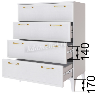 Комод Толедо (Белый)