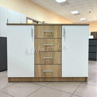 Комод КМ-02 Р (Дуб сонома/Белый)