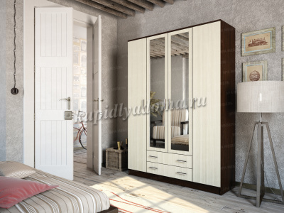 Шкаф Квадро (Венге/Лоредо)