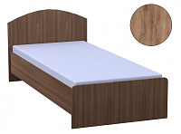 Кровать одинарная Спинка №2 0.9 (Дуб крафт табачный) 