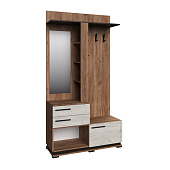 Цетральная секция МЦС-30 Модена (Дуб крафт табачный/Дуб крафт белый/Венге)