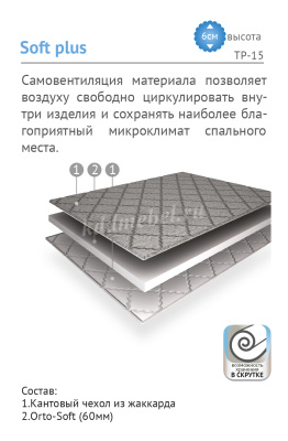 Наматрасник Topper Софт+ 1300*1900